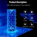 Touch Lamp 16 Color Changing Crystal Diamond Table Lamp