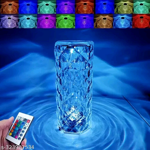 Touch Lamp 16 Color Changing Crystal Diamond Table Lamp